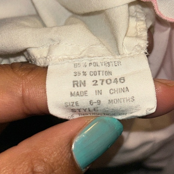 Adorable Pink and White Baby Dress - Picture 7 of 7